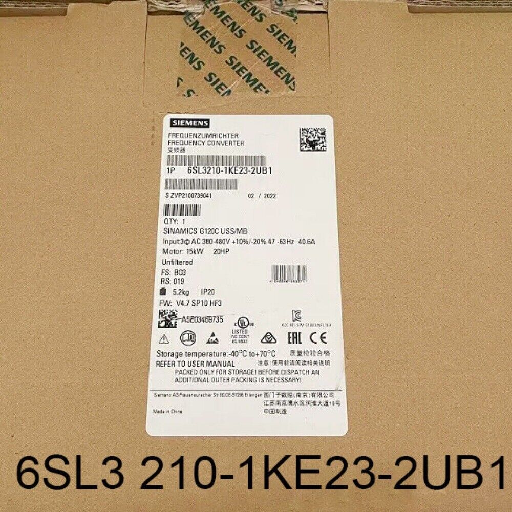 new Siemens 6SL3210-1KE23-2UB1 6SL3 210-1KE23-2UB1 Module in box