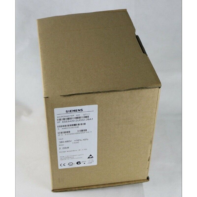 6SE6420-2UD22-2BA1 SIEMENS 2.2kW Frequency Converter Brand New Box