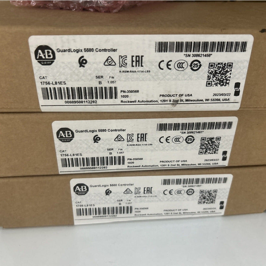 1PCS Allen Bradley 1756-L81ES GuardLogix 5580 Controller FREE SHIP BRAND NEW US Fedex or DHL