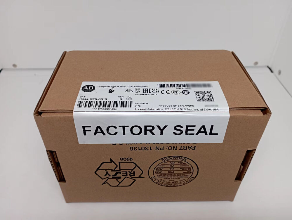 New Sealed Allen Bradley 1769-L18ER-BB1B CompactLogix 0.5MB DI/O Controller Fedex or DHL