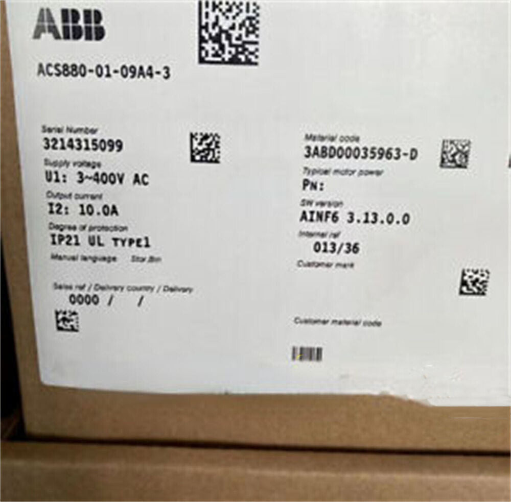 1PCS NEW ACS880-01-09A4-3 ABB Frequency Converter ACS880-01-09A4-3