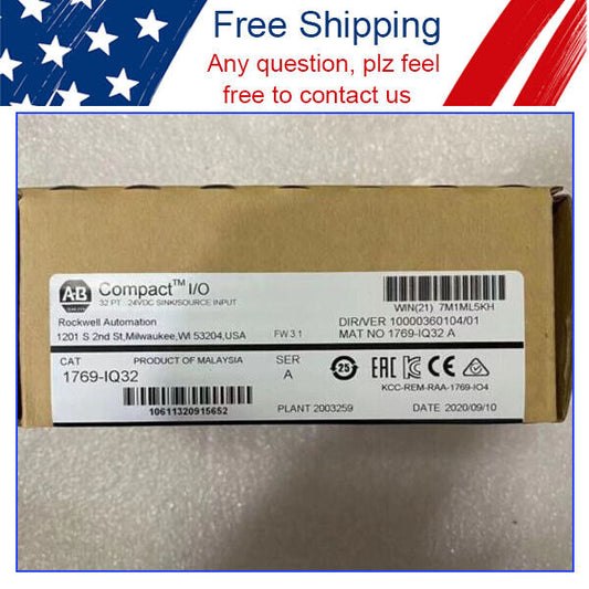 Allen Bradley 1769-IQ32 AB 1769-IQ32 CompactLogix 24V DC Input Module New Sealed DHL / UPS / FedEx