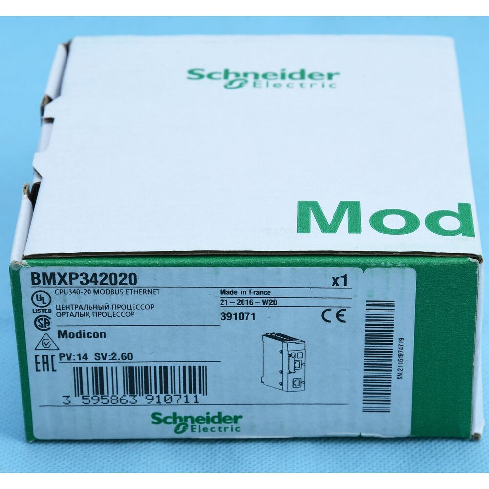 1PC New Schneider BMX342020 BMX P34 2020 PLC Module Expedited Shipping DHL / UPS / FedEX