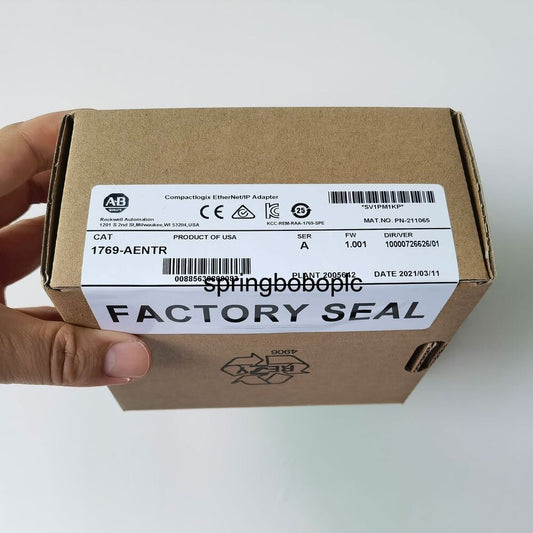 New Sealed 1769-AENTR /A Compactlogix Ethernet/IP Adapter 1769AENTR AB Fedex or DHL