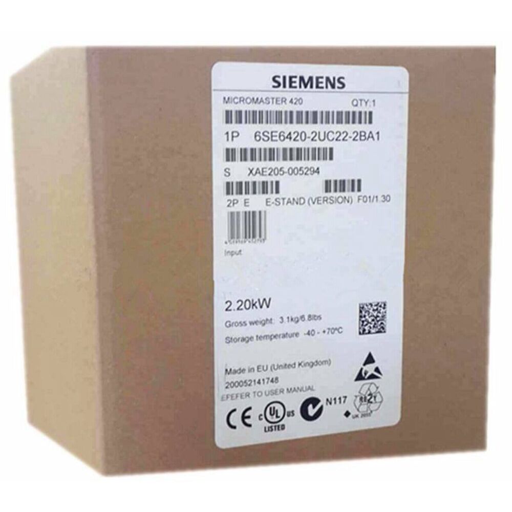 New Siemens 6SE6 420-2UC22-2BA1 6SE6420-2UC22-2BA1 MICROMASTER420 without filter