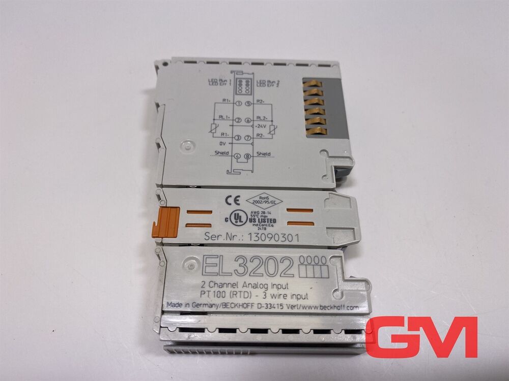 Beckhoff Ethercat - Terminal EL3202 2-Kanal Analog PT100 ( Rtd)