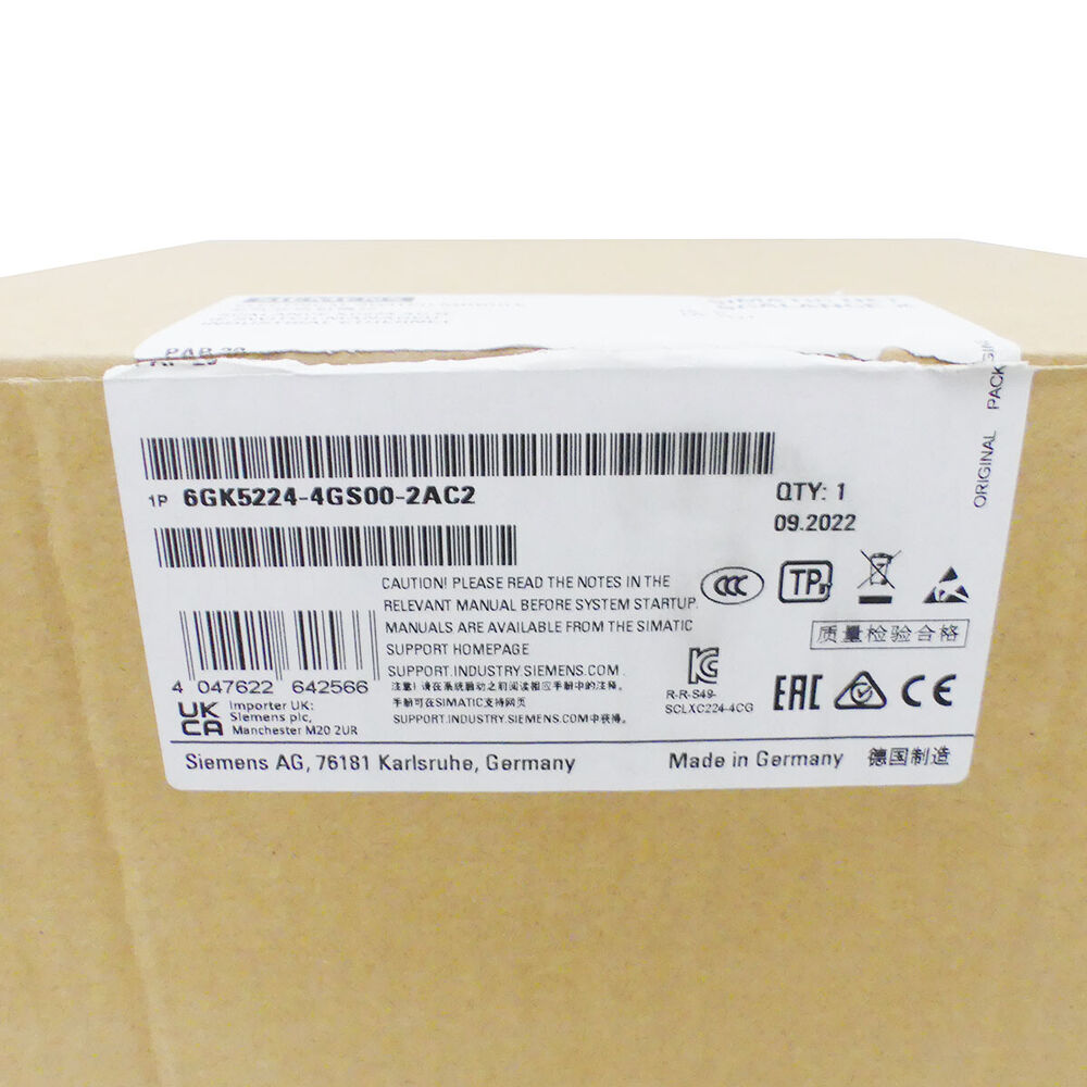 SIEMENS SCALANCE XC224 6GK5224-4GS00-2AC2 6GK5 224-4GS00-2AC2 FS. 01 -new-- Fedex / DHL