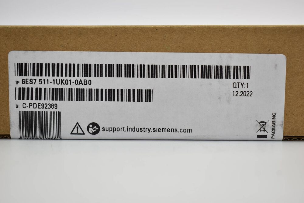 New Siemens 6ES7511-1UK01-0AB0 S7-1500T, CPU 1511TF-1 PN 6ES7 511-1UK01-0AB0