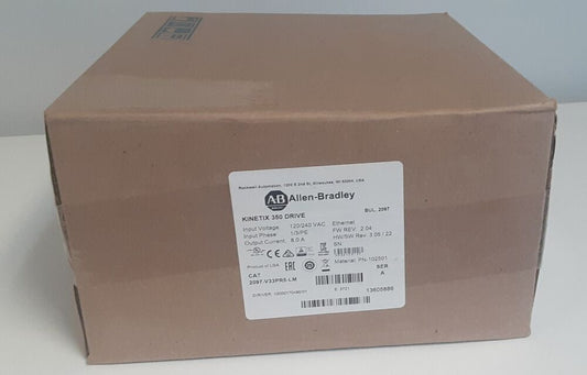 New Sealed Allen-Bradley 2097-V33PR5-LM Kinetix 350 2.0kW Servo Drive DHL / UPS / FedEx