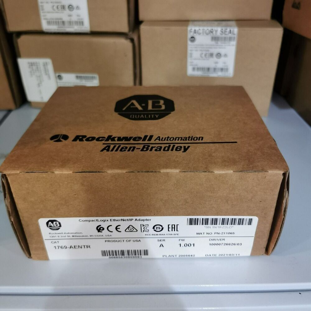 Allen Bradley 1769-AENTR SER A Compactlogix Ethernet/IP Adapter 1769AENTR Sealed DHL / UPS / FedEx