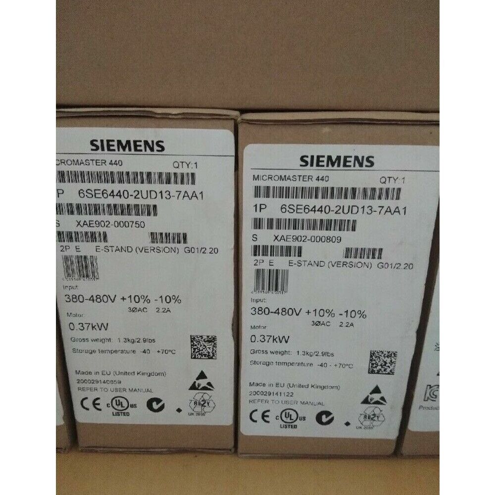 New Siemens 6SE6 440-2UD13-7AA1 6SE6440-2UD13-7AA1 MICROMASTER440 without filter