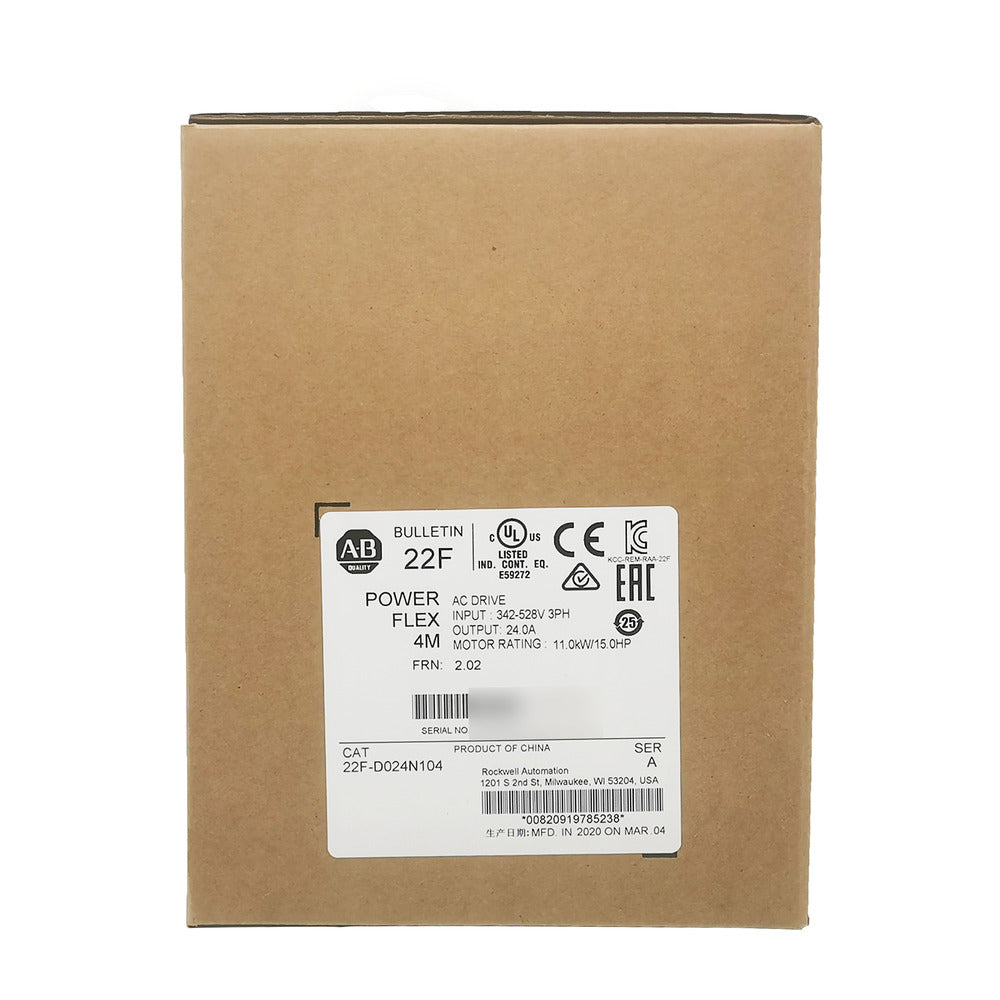 Allen-Bradley 22F-D024N104 PowerFlex 4M 11 kW 15 HP AC Drive 22FD024N104 Fedex or DHL