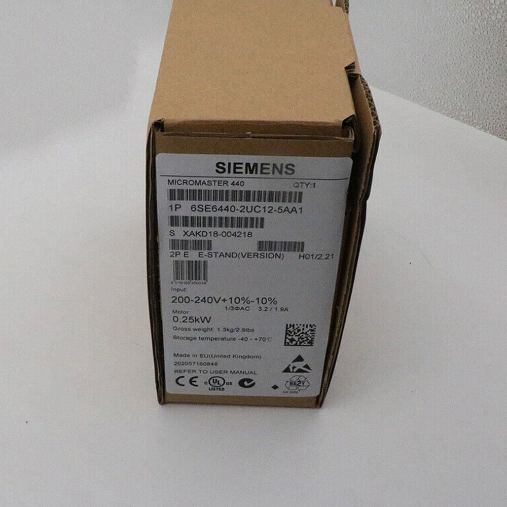 New Siemens 6SE6440-2UC12-5AA1 6SE6440-2UC12-5AA1 MICROMASTER440 without filter