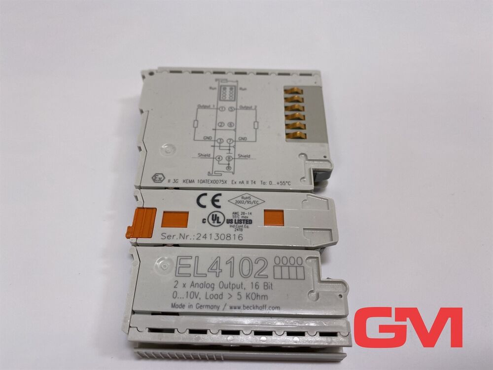 Beckhoff 2-Kanal-Analog-Ausgang EL4102 Anlalog Output Module Ethercat Busklemme