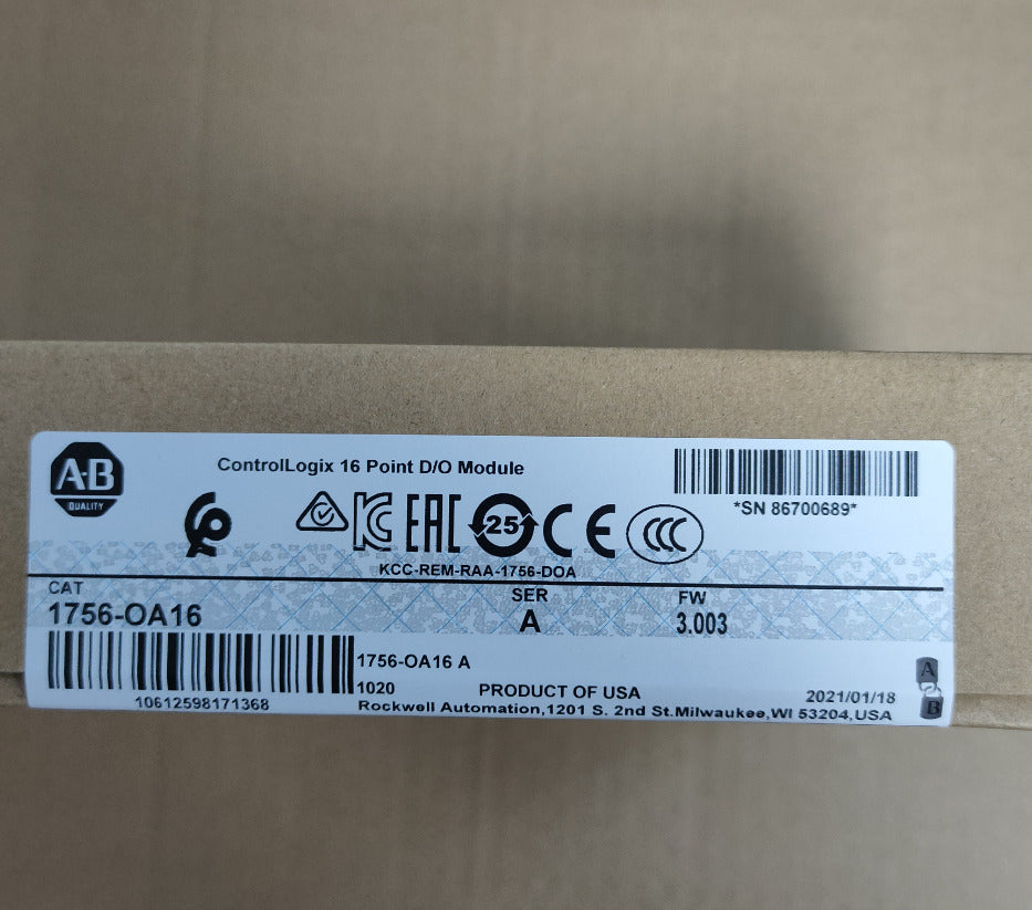 Allen-Bradley AB 1756-OA16 ControlLogix 16-point D/O Module Ser A 1756OA16 NEW DHL / UPS / FedEx