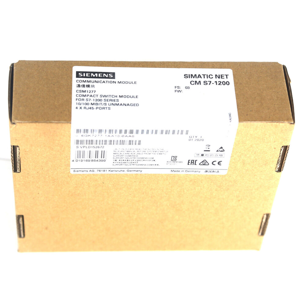 NEW SIEMENS 6GK7 277-1AA10-0AA0 SIMATIC NET S7-1200 Communication Module DHL / UPS / FedEx