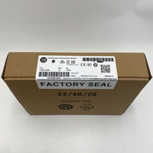 New Factory Sealed AB 1756-CNB SER D ControlLogix Communication Module 1756CNB DHL / UPS / FedEx