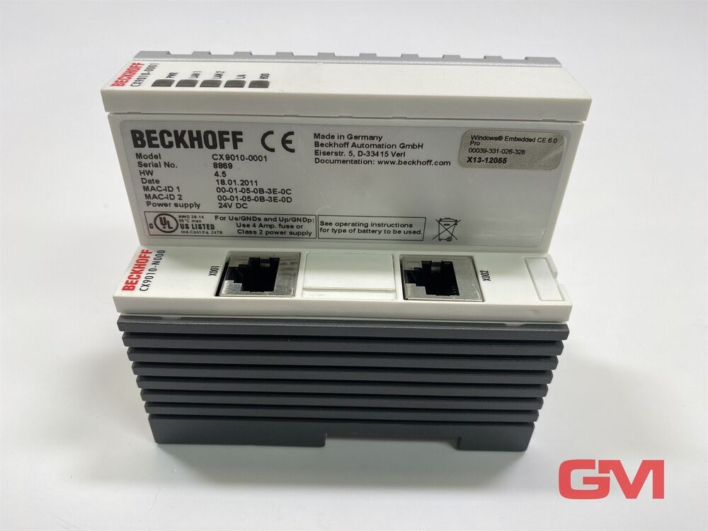 Beckhoff CPU Control Unit CX9010-0001 Hw 4.5 Grundmodul Set CX9000-N000 Module