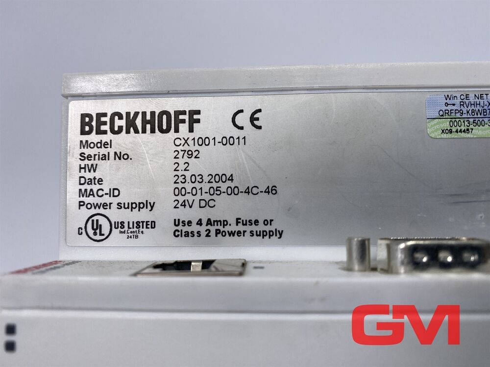 Beckhoff CPU Module CX1001-0011+CX1000-C00L+CX1100-0002+CX1000-N000 Hw 2.2