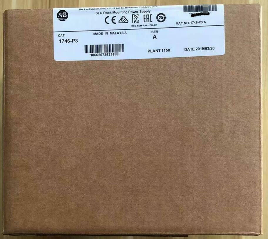 1 PCS New Factory Sealed AB 1746-P3 1746P3 SER A SLC 500 Power Supply Module DHL / UPS / FedEx