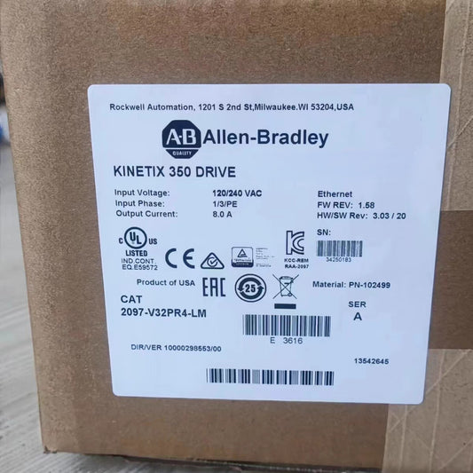 AB 2097-V32PR4-LM Kinetix 350 Servo Drive New Factory Sealed AB 2097-V32PR4-LM DHL / UPS / FedEx