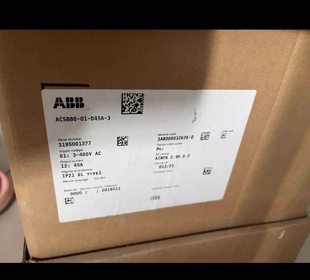 ACS880-01-045A-3 brand new ABB frequency converter with box, free shipping