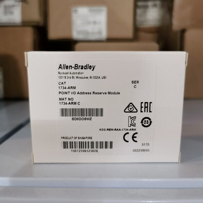 New Sealed Allen Bradley 1734-ARM /C POINT I/O Address Reserve Module 1734ARM US DHL / UPS / FedEx