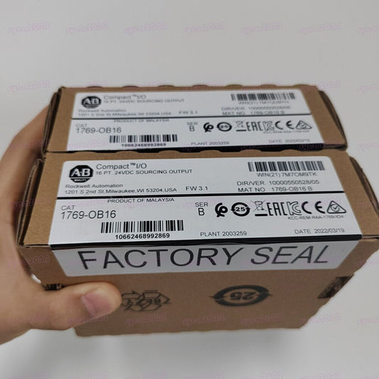 New Factory Sealed Allen-Bradley 1769-OB16 CompactLogix 16 Pt 24VDC D/O Module DHL / UPS / FedEx