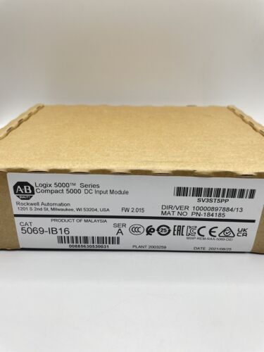 Allen Bradley 5069-IB16 /A Compact Logix 5000 DC Input Module 5069-B16 DHL / UPS / FedEx