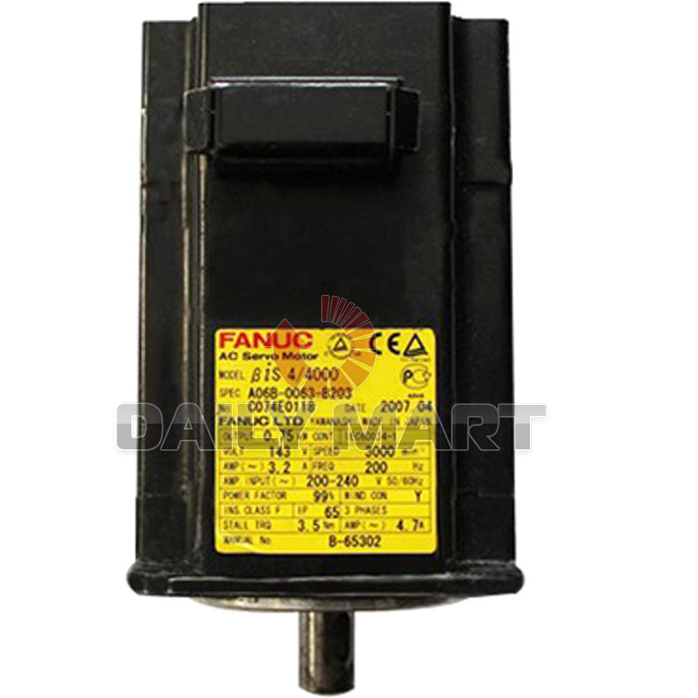 Used FANUC Servo Motor A06B-0063-B203