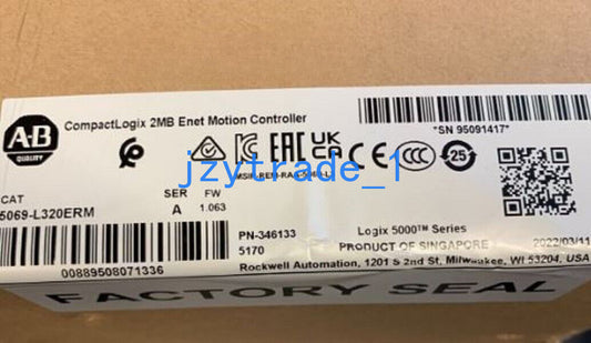 2022 Sealed Allen Bradley 5069L320ERM Compact Logix Catalog 5069-L320ERM DHL / UPS / FedEx