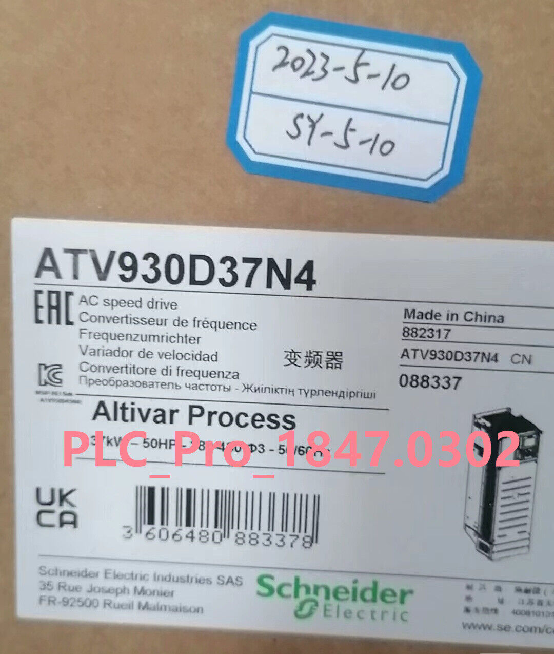 1PCS Brand New Schneider ATV930D37N4 frequency converter 37KW Fast delivery