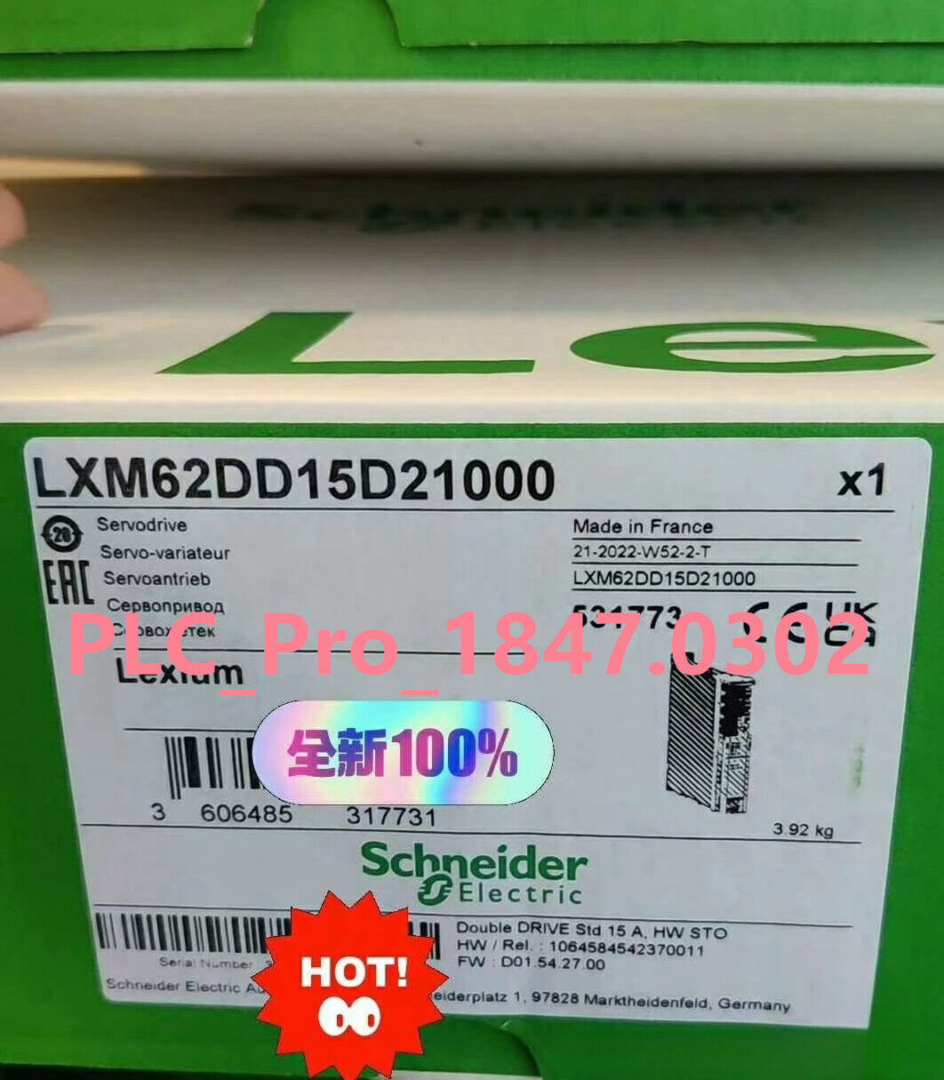 1PCS Brand New Schneider LXM62DD15D21000 servo drive Fast delivery