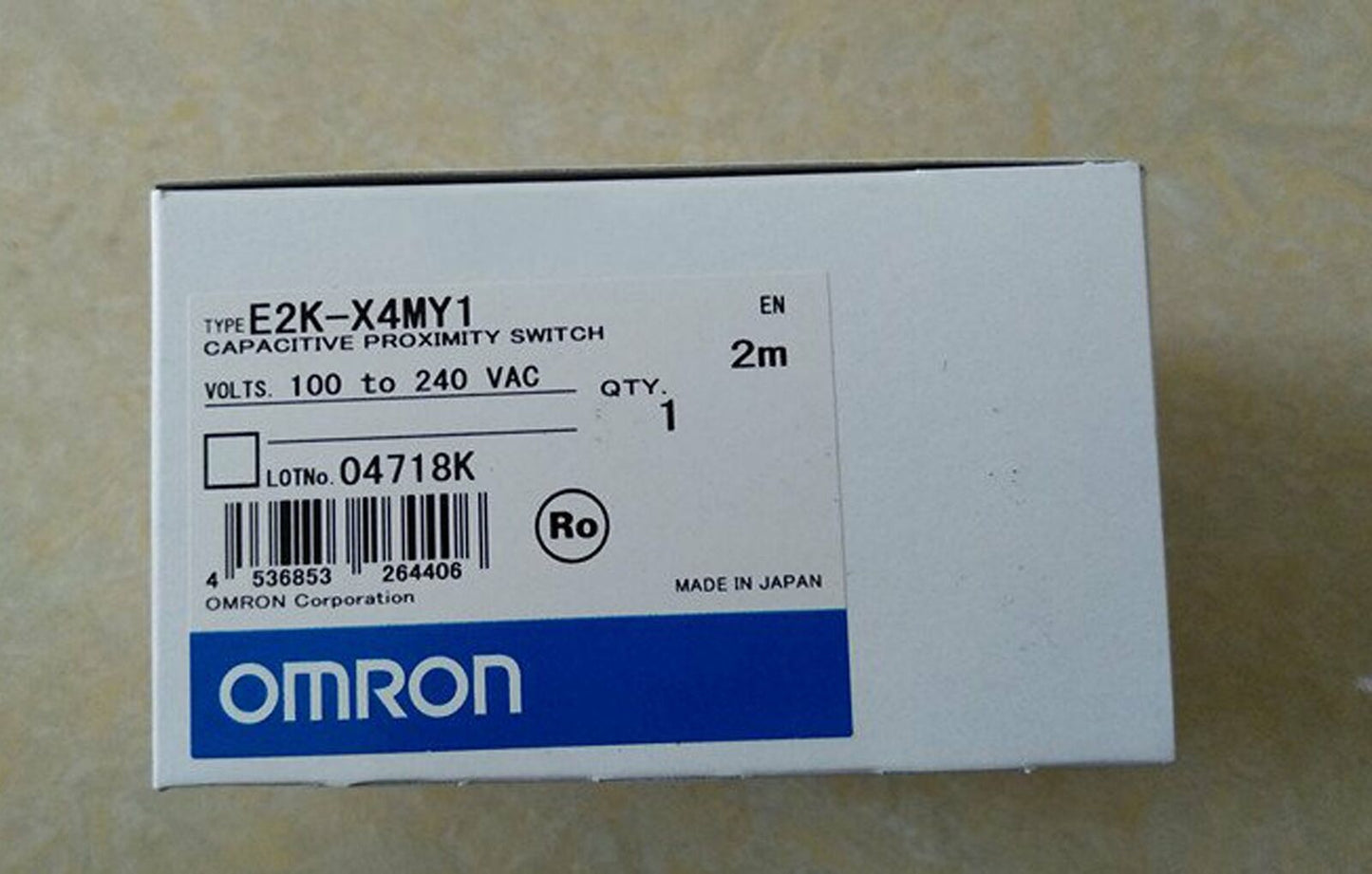 New Omron E2K-X4MY1 Proximity Switch E2KX4MY1 In Box Free Shipping 1PC DHL / UPS / FedEx