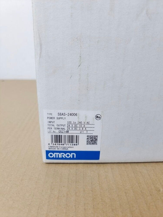 Omron S8AS-24006 Power Supply S8AS24006 New In Box Expedited Shipping DHL / UPS / FedEx