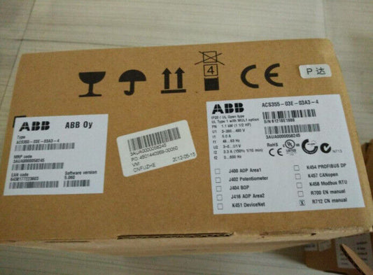 1PC New ABB ACS355-03E-03A3-4 380V 1.1KW Frequency Converter Brand