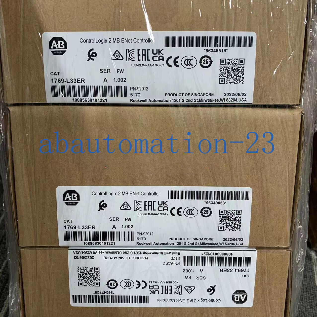 AB Allen-Bradley 1769-L33ER / A CompactLogix 2MB Enet Controller AB 1769L33ER DHL / UPS / FedEx