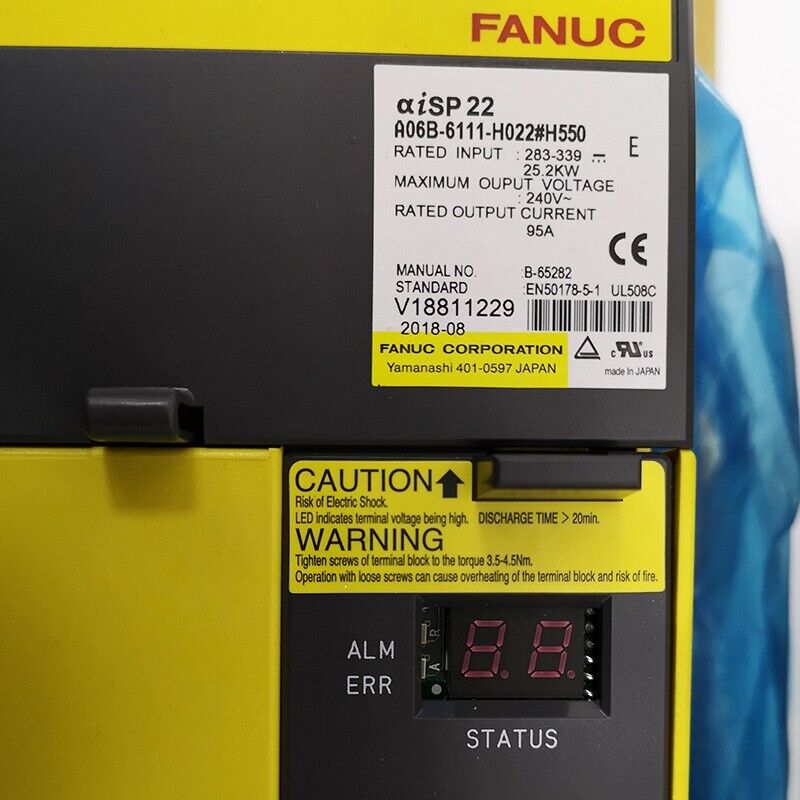 NEW FANUC A06B-6111-H022#H550 SERVO AMPLIFIER A06B6111H022H550 EXPEDITED SHIPING DHL / UPS / FedEx