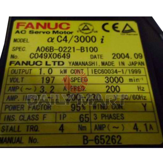 Used FANUC A06B-0221-B100