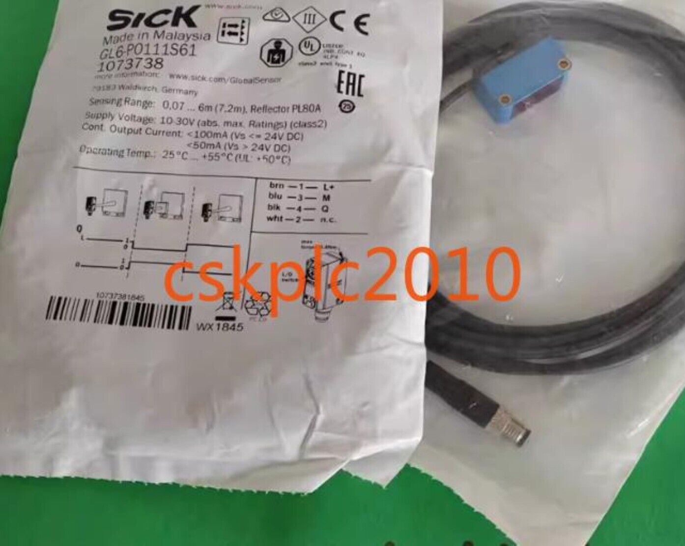 1PCS New original SICK photoelectric switch GL6-P01111S61 1073738 in stock