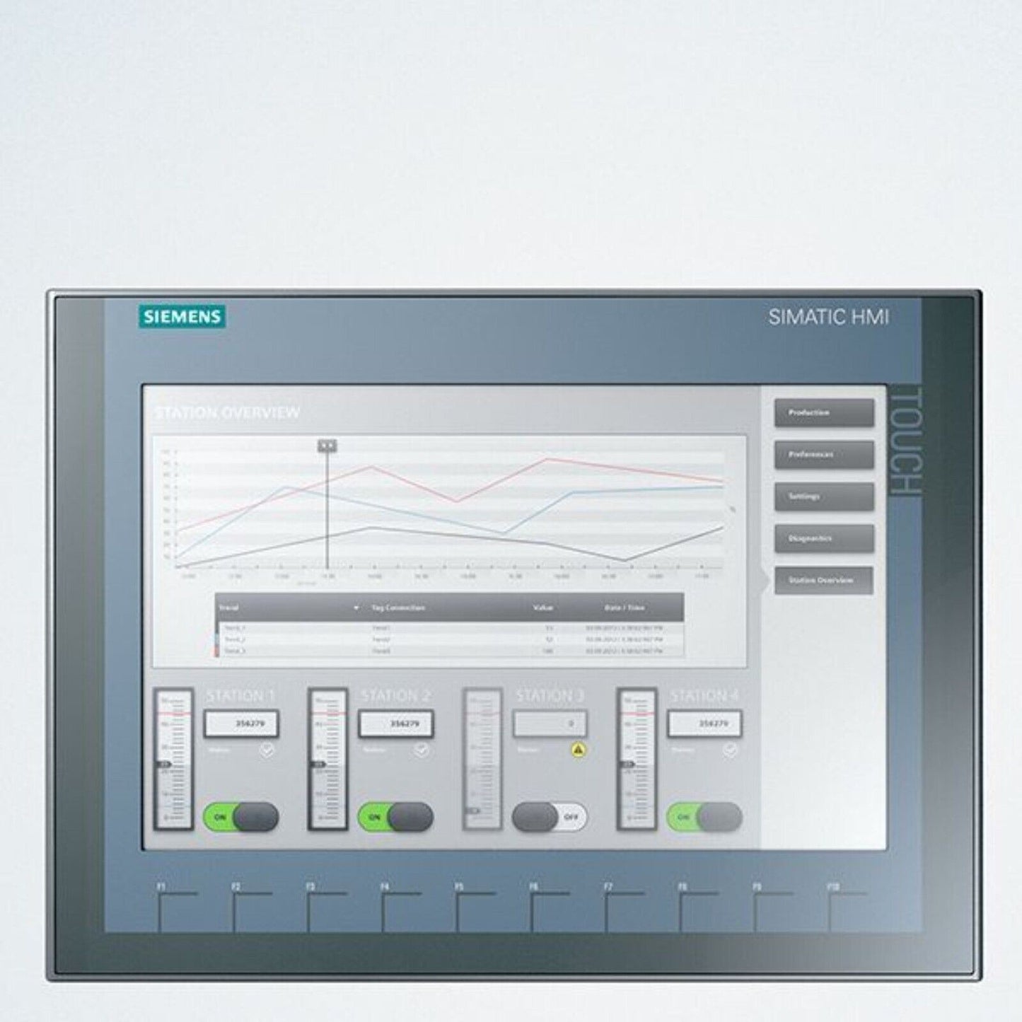 New Siemens 6AV2123-2MB03-0AX0 6AV21232MB030AX0 SIMATIC HMI KTP1200 Basic 12"