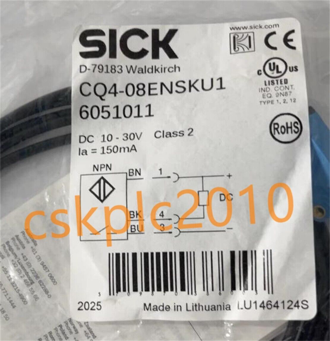 1 PCS NEW IN BOX SICK Safety switch 6051011 CQ4-08ENSKU1