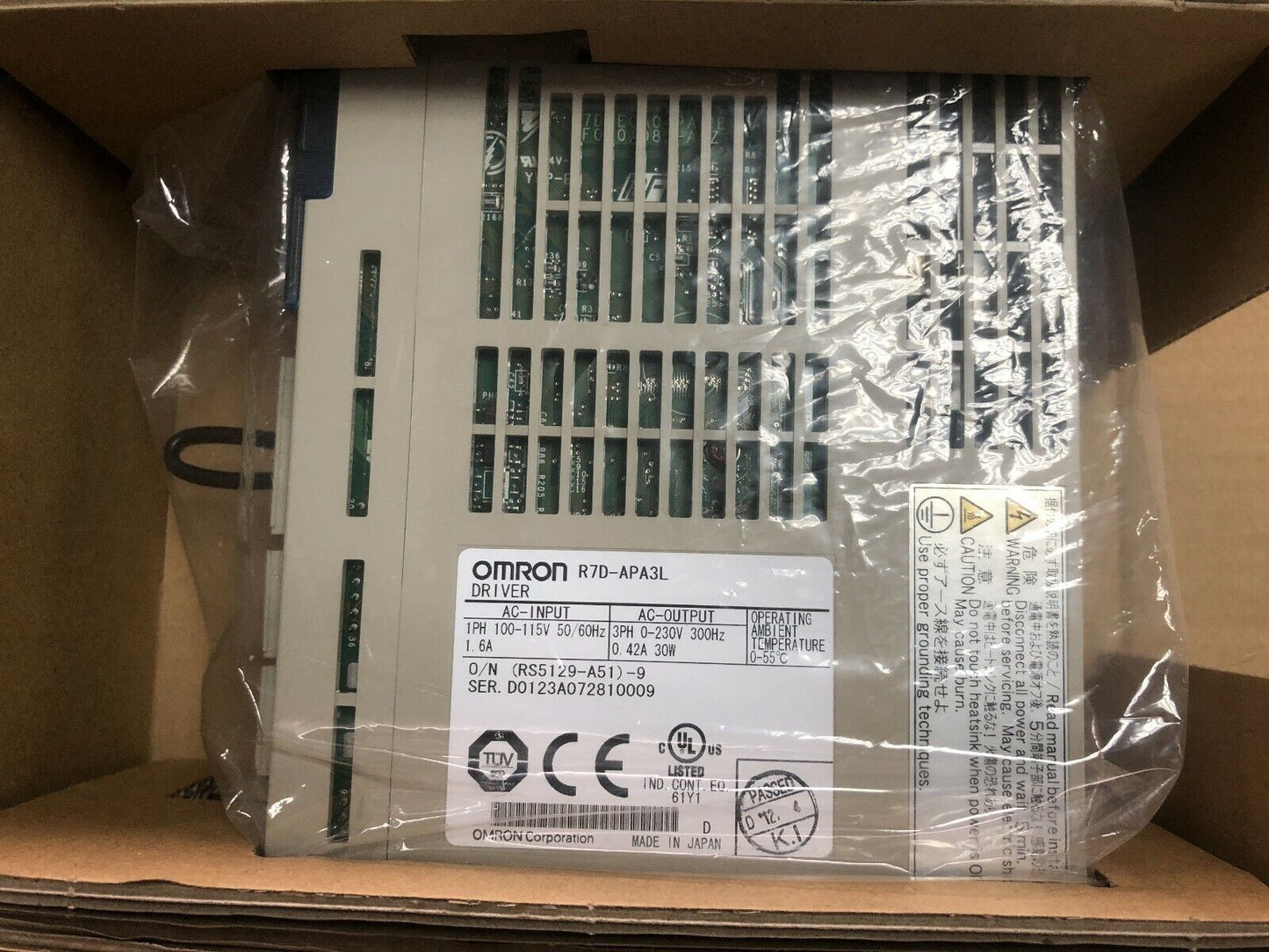 NEW ORIGINAL OMRON AC SERVO DRIVER R7D-APA3L R7DAPA3L FREE EXPEDITED SHIPPING DHL / UPS / FedEx