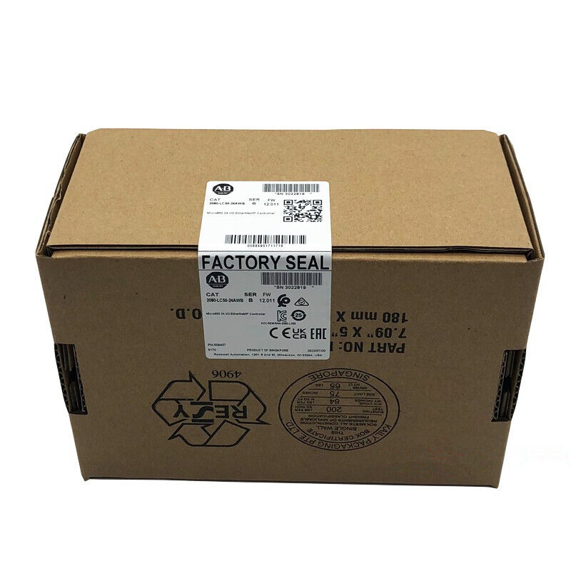 New Factory Sealed AB 2080-LC50-24AWB Micro850 24 I/O EtherNet/IP Controller DHL / UPS / FedEx