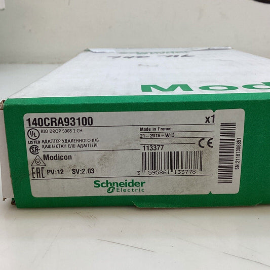 1PC New Schneider 140CRP93100 RIO Head Module 140CRP93100 Expedited Shipping DHL / UPS / FedEx