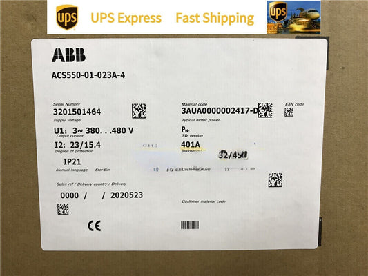 ABB ACS550-01-023A-4 Inverter Brand New In Box Spot Goods Expedited Shipping