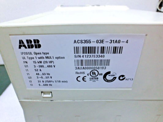 frequency converter ACS355-03E-31A0-4 NEW IN STOCK SHIP BY DHL