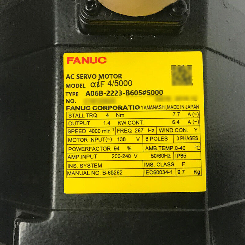 1PC NEW FANUC A06B-2223-B605#S000 SERVO MOTOR A06B2223B605S000 EXPEDITED SHIPDHL / UPS / FedEx