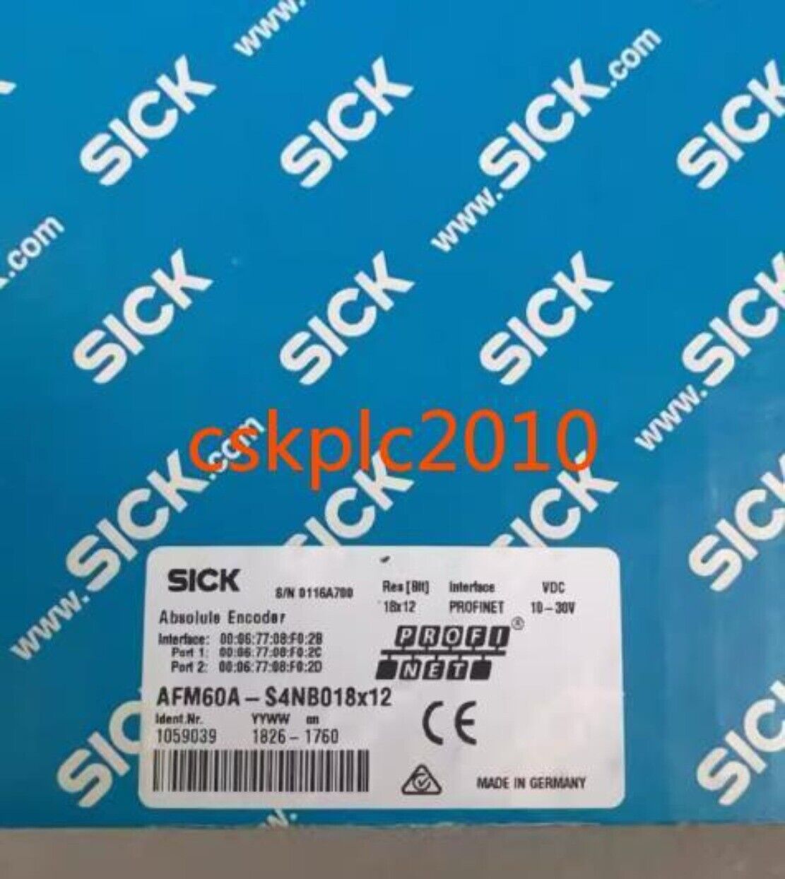 1PCS New original SICK encoder AFM60A-S4NB018X12 1059039 in stock