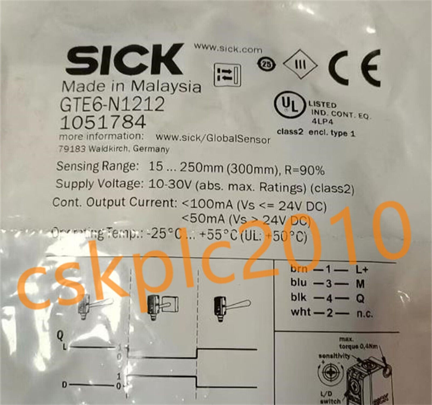 1 PCS NEW IN BOX SICK Photoelectric sensor GTE6-N1212 1051784